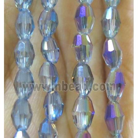 Chinese Crystal Beads, faceted oval