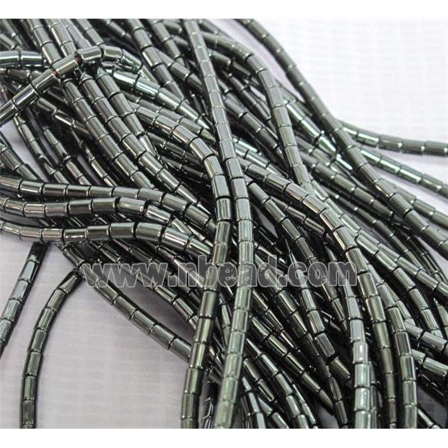 black Hematite tube beads, no-Magnetic