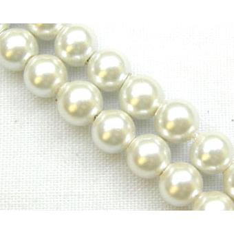 16 inch String of Pearlized Magnetic round beads