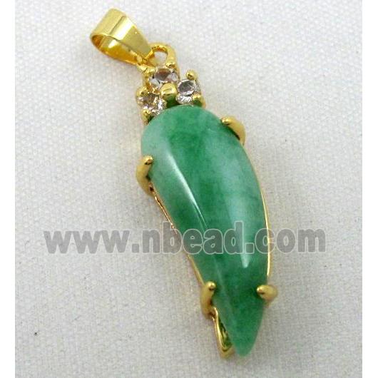 malaysian jade pendant, capsicum