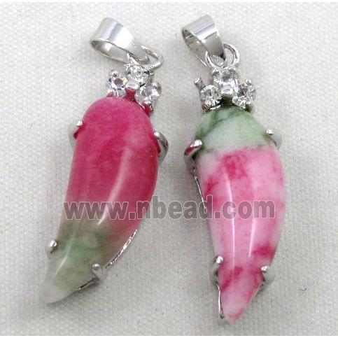 malaysian jade pendant, capsicum