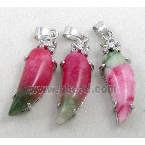 malaysian jade pendant, capsicum