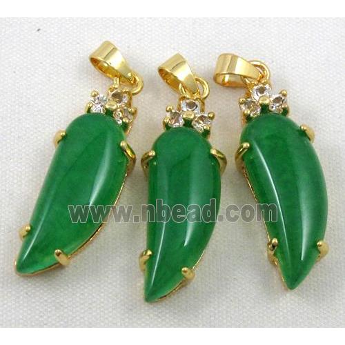 malaysian jade pendant, capsicum