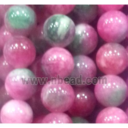 Jade beads, Round, colorful