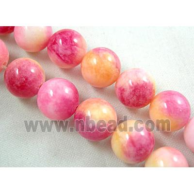 Round Jade beads, multi color