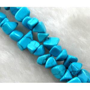 Erose jade bead, Dye chips, stabile