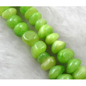 mashan jade bead chip, olive dye