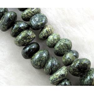 mashan jade bead chip, green dye