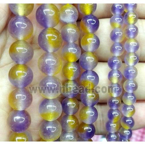 Malaysia Jade beads, round, multicolor