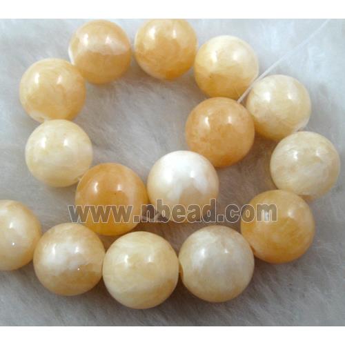 Round Jade gemstone, dye, stabile