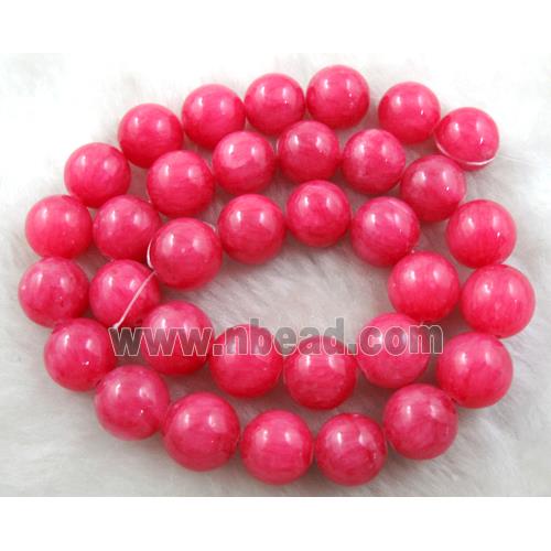 Round Jade gemstone, dye, stabile