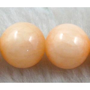 Round Jade gemstone, dye, stabile