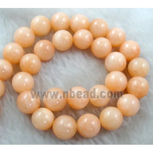 Round Jade gemstone, dye, stabile