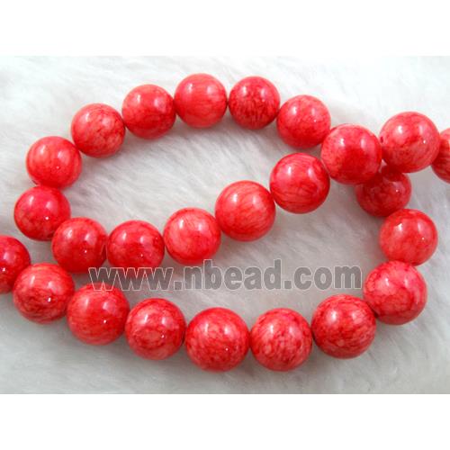 Round Jade gemstone, dye, stabile