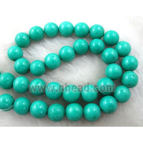 Round Jade gemstone, dye, stabile