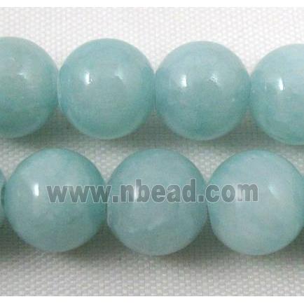 Natural Honey Jade Beads Smooth Round Dye