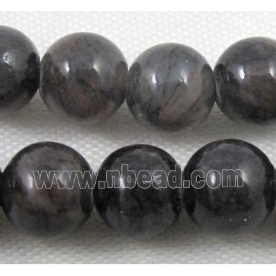 jade beads, grey, round, stabile