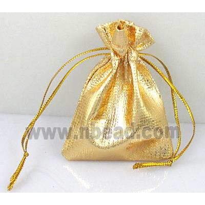 Organza bag, gold