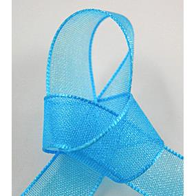 aqua Organza Ribbon Cord