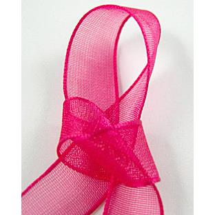 Organza Ribbon Cord, hot-pink