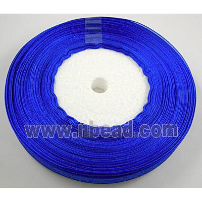 Organza Ribbon Cord, blue