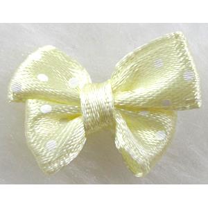 bowknot, Ribbon butterfly flower, lt.yellow