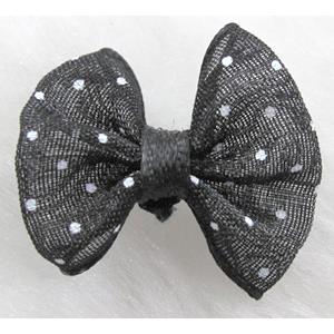 bowknot, Organza butterfly flower, black