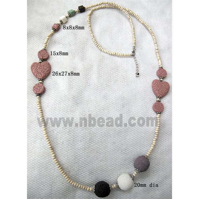 Handmade Lave Necklace