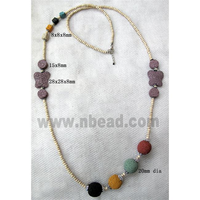 Handmade Lave Necklace