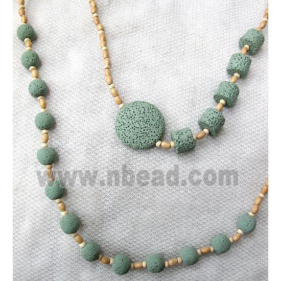 Handmade Lave Necklace