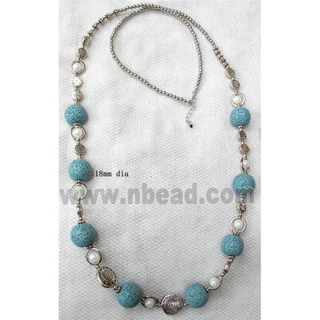 Handmade Lave Necklace