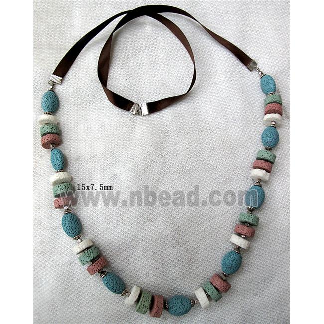 Handmade Lave Necklace