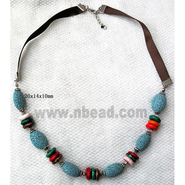 Handmade Lave Necklace