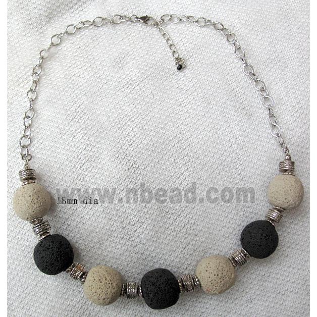 Handmade Lave Necklace