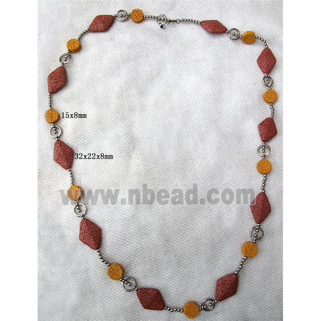 Handmade Lave Necklace