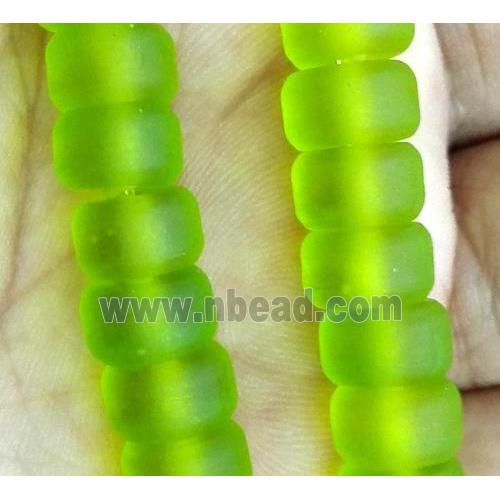 matte lampwork bead, heshi