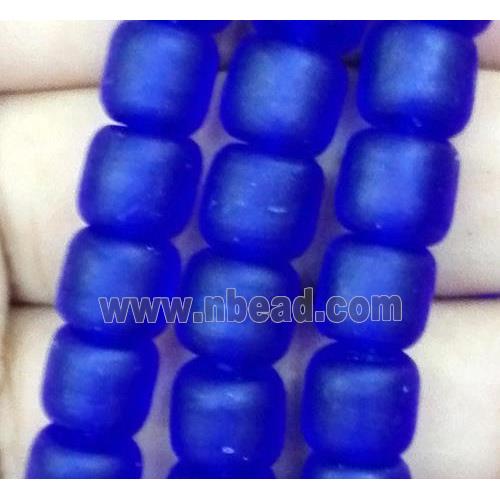 matte lampwork bead, tube