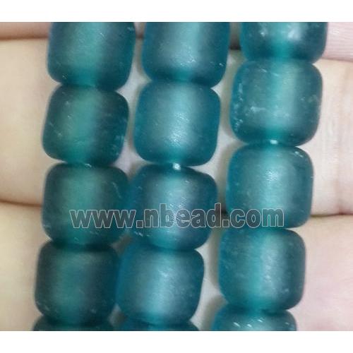 matte lampwork bead, tube