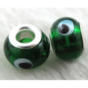 evil eye beads, lampwork glass