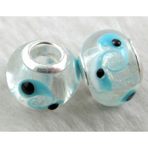 evil eye beads, lampwork glass