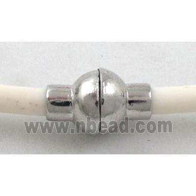 alloy Magnetic Clasp, platinum plated