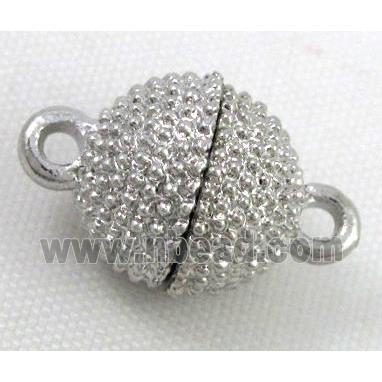 Magnetic Clasp for bracelet, necklace, platinum plated