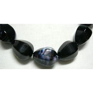 Faceted Drip Millefiori Glass bead