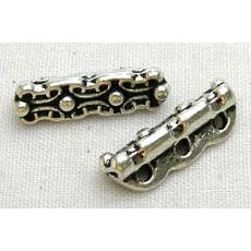 Tibetan Silver Bar Spacers Non-Nickel