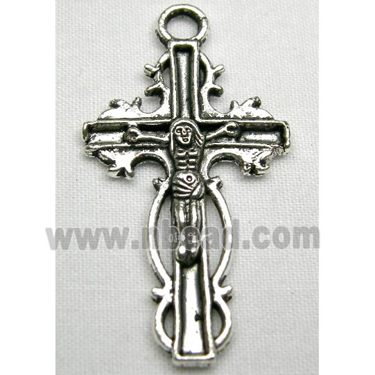 Tibetan Silver Latin Crosses non-nickel