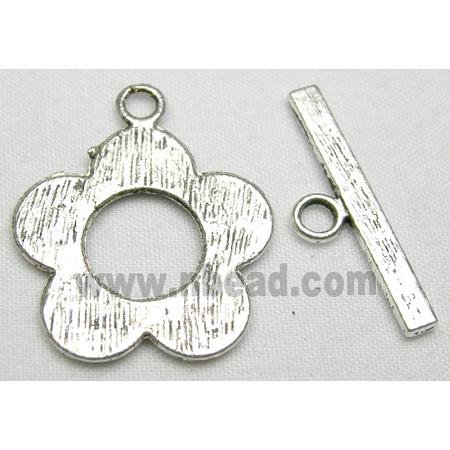 Tibetan Silver toggle clasps non-nickel