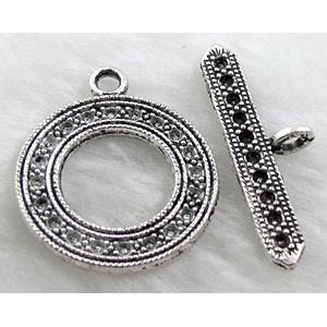 Tibetan Silver Toggle Clasps Non-Nickel