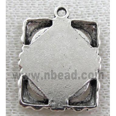 Tibetan Silver Photo Frame Charms Non-Nickel