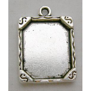 Tibetan Silver Photo Frame Charms Non-Nickel