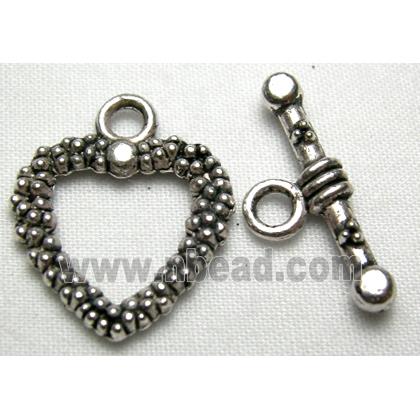 Tibetan Silver toggle clasps non-nickel